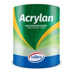 Vitex Acrylan Πλαστικό Χρώμα για Εξωτερική Χρήση Λευκό