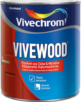 VIVEWOOD Ριπολίνη Διαλύτου Γυαλιστερό Λευκό - Image 1