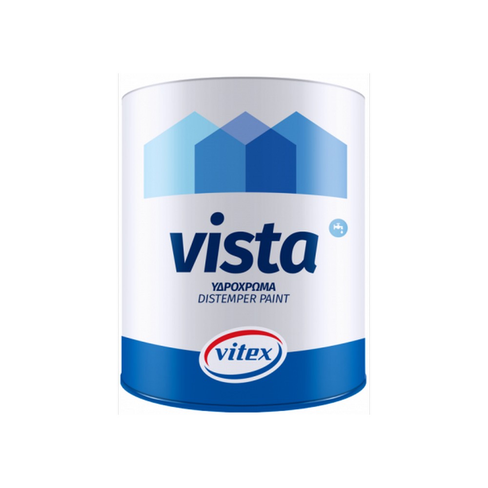 vista-υδροχρωμα-9lt Vitex VISTA ΥΔΡΟΧΡΩΜΑ ΛΕΥΚΟ - Image 1