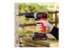 BLACK & DECKER Δραπανοκατσάβιδό 18V, μπαταρία 1Χ1,5Ah - Image 2