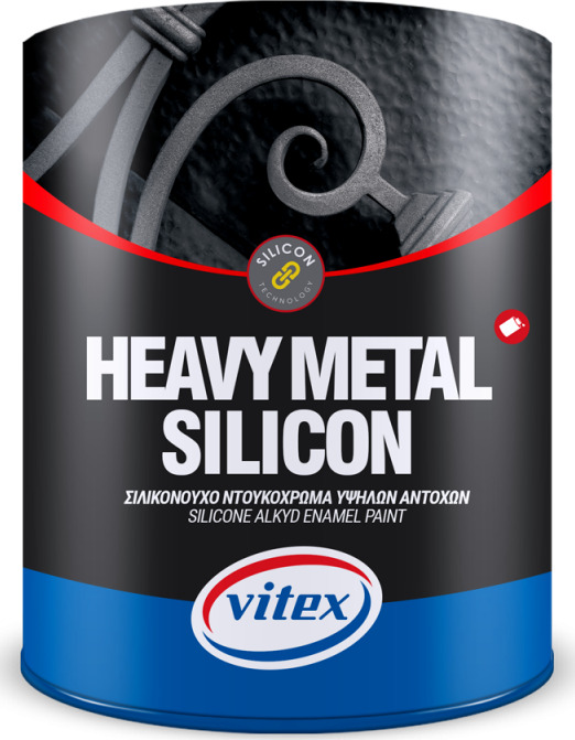 Vitex Αντισκωριακό Βερνικόχρωμα Heavy Metal Silicon 2.5lt Λευκό Σατινέ - Image 1