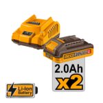Εργαλεία Compact Μπαταρίας 20V Li-Ion Σετ 2 τεμ. INGCO - Image 2
