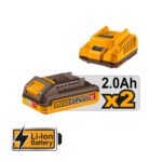 Κατσαβίδι Παλμικό Μπαταρίας 20V Li-Ion 285Nm + 2 Σετ Μύτες Impact COSLI250784E - Image 2
