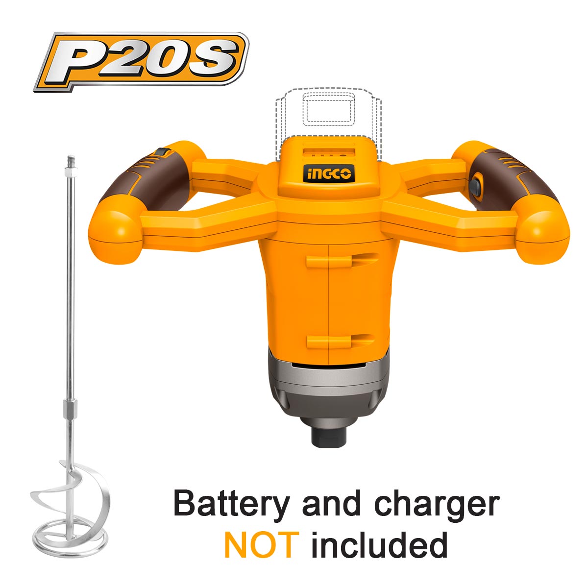 MXLI2001-1 Αναδευτήρας Χρωμάτων Μπαταρίας 20V Li-Ion SOLO MXLI2001 - Image 1