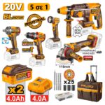 Εργαλεία Μπαταρίας 20V Li-Ion Σετ 5 τεμ. + Δώρo Εργαλειοθήκη Τσάντα CKLI20595E